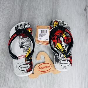 Iron Man - Havaianas & Marvel Comics Size 11/12 FlipFlops Sandals NWT